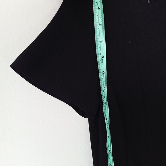 ZARA Godet Mini Dress ZW Collection - Black - Picture 8 of 10